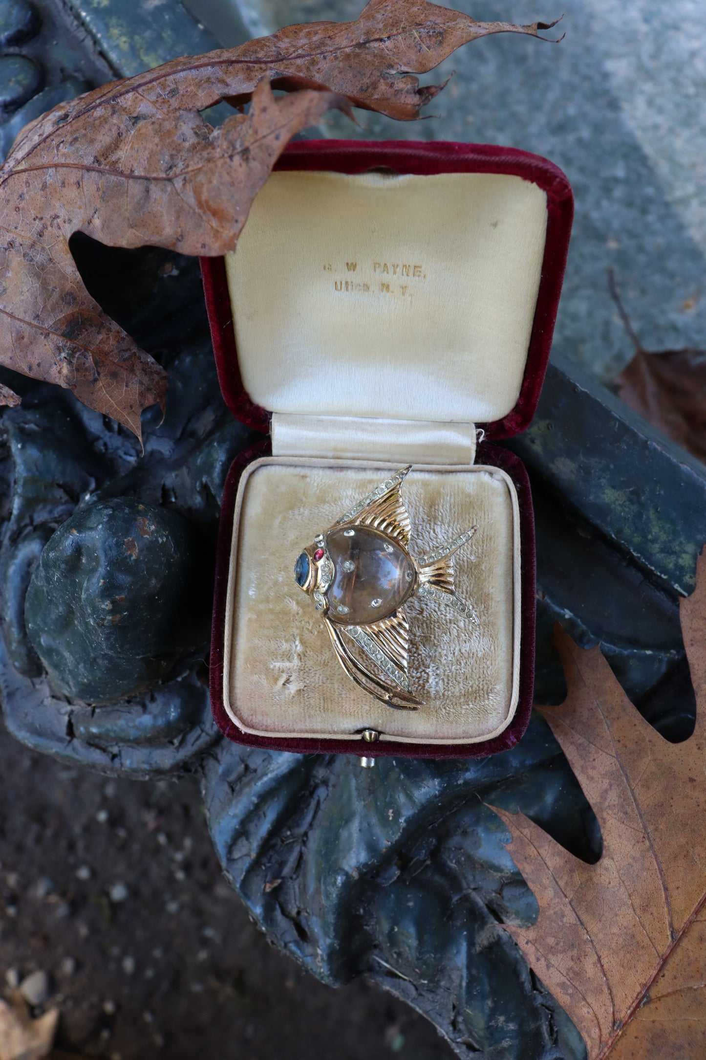 1940s Coro Jelly Belly Sterling Fish
