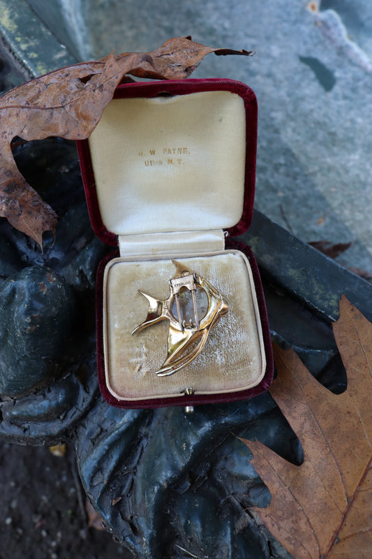 1940s Coro Jelly Belly Sterling Fish