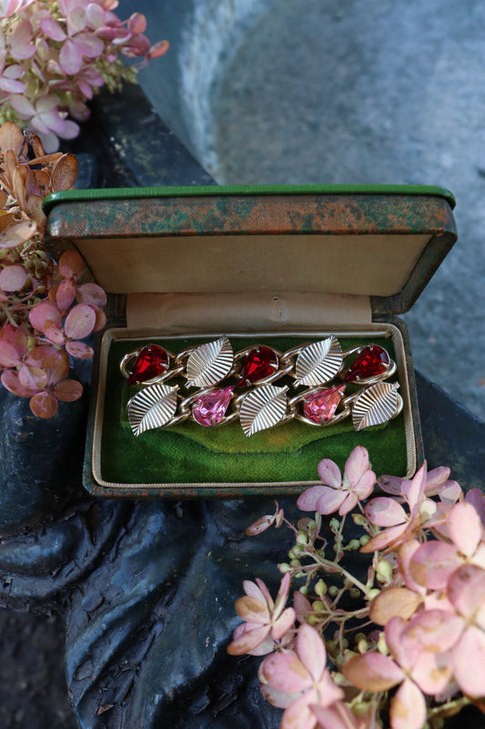 1960s Unsigned Coro Leaf Brooch