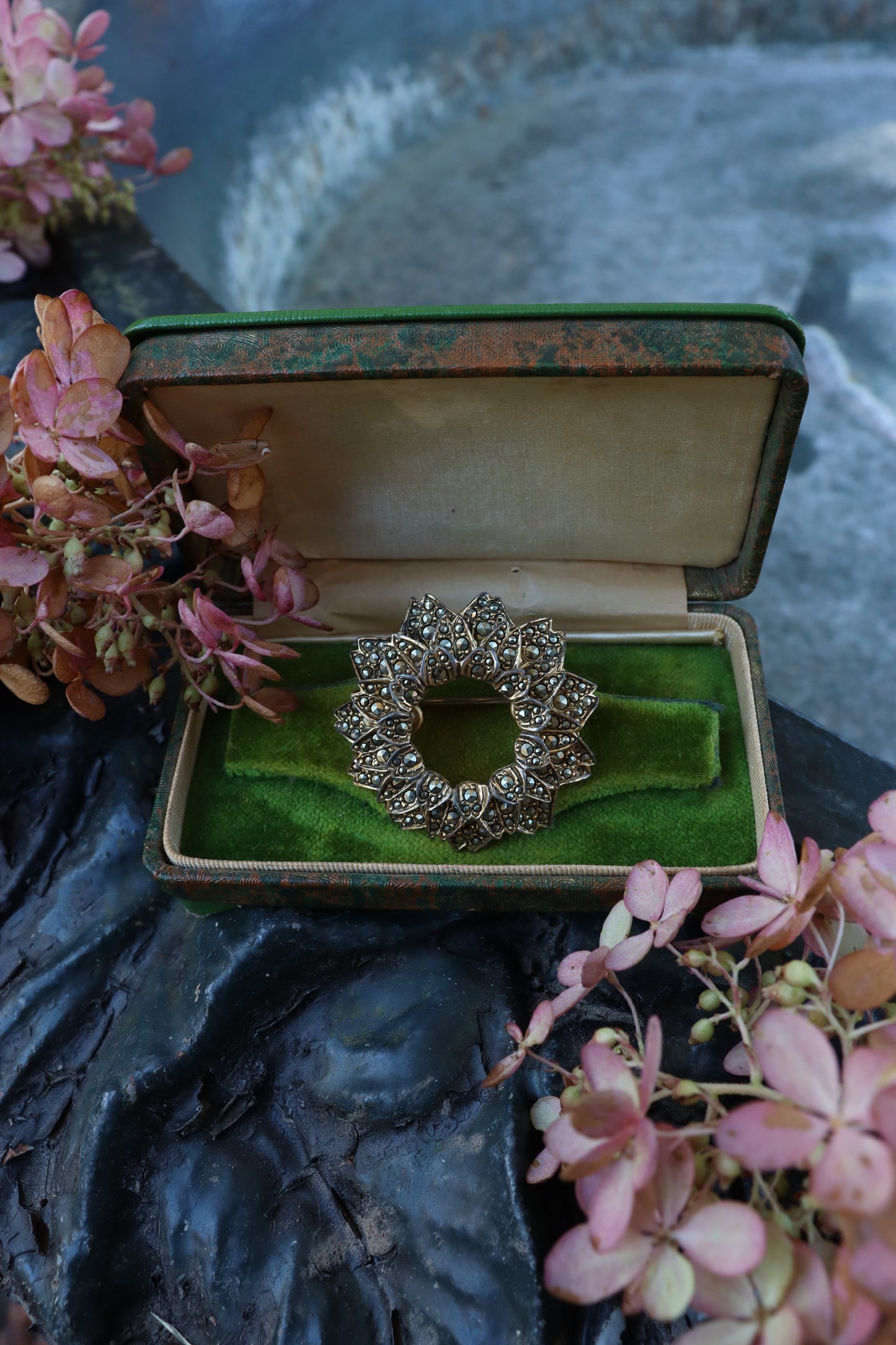1940s Vogue Marcasite Brooch