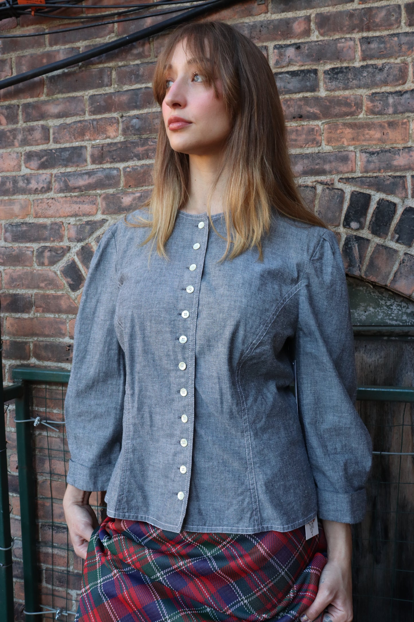 1980's David Warren Edwardian Inspired Button Down
