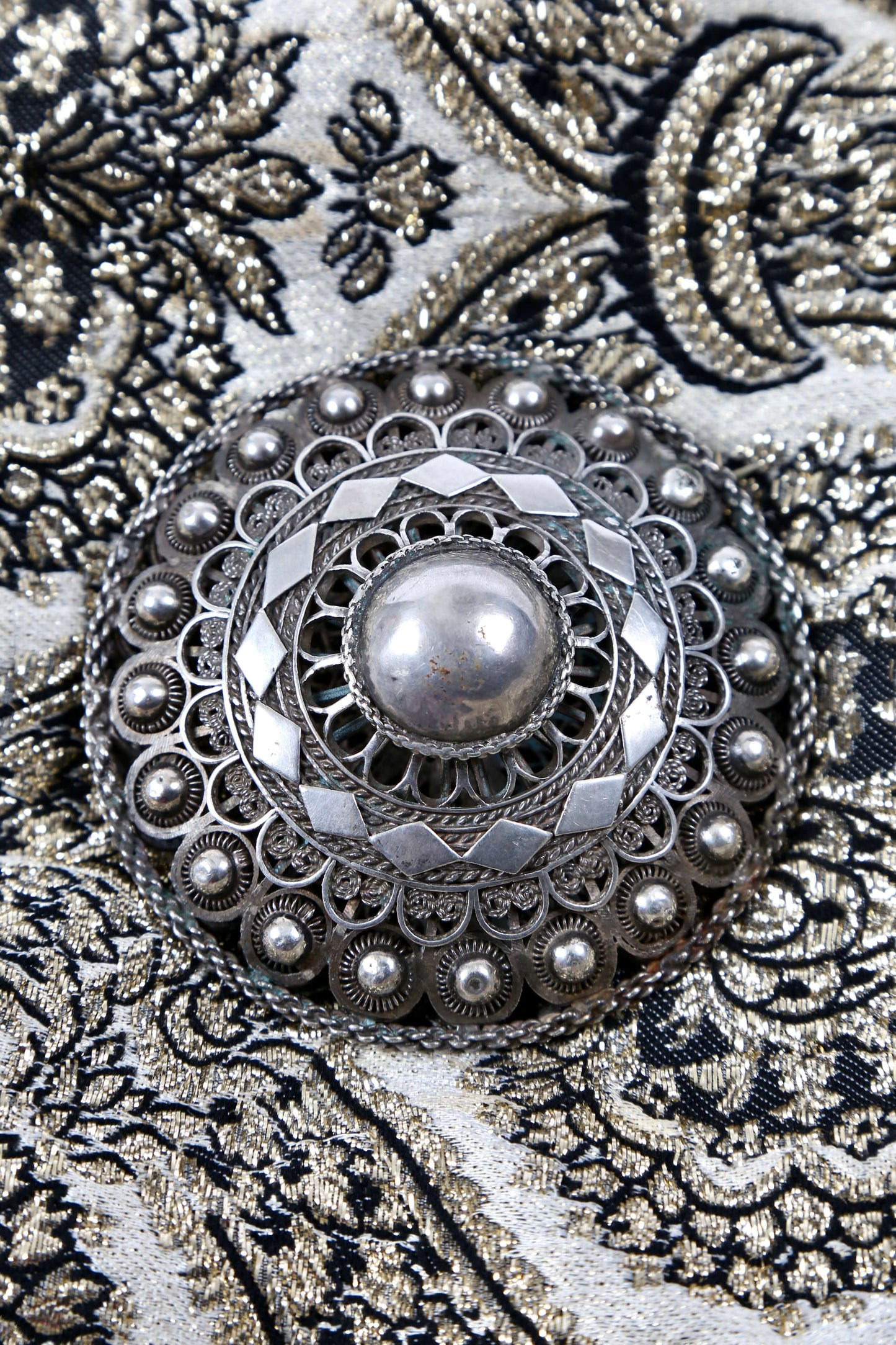 1890's Dutch Oversized Silver Brooch