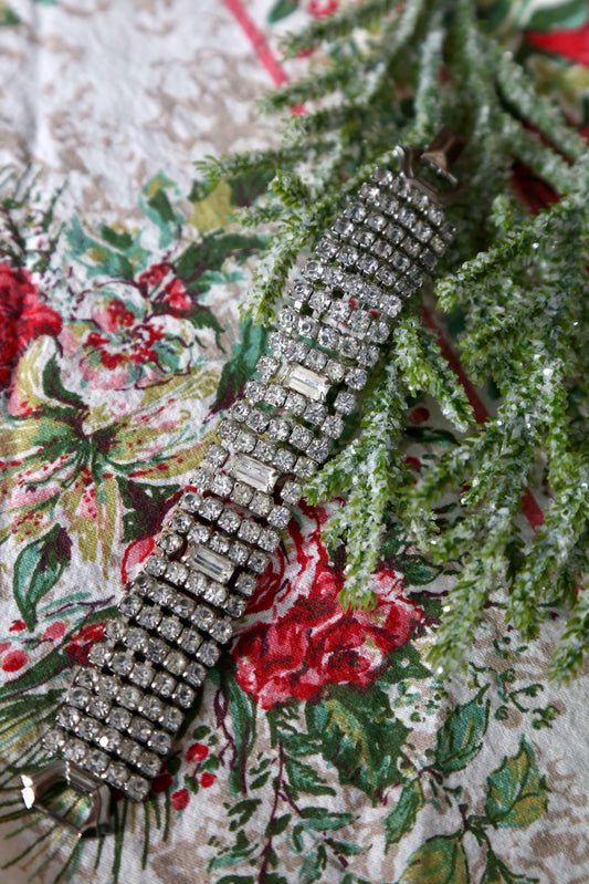 1950's Baguette Rhinestone Bracelet