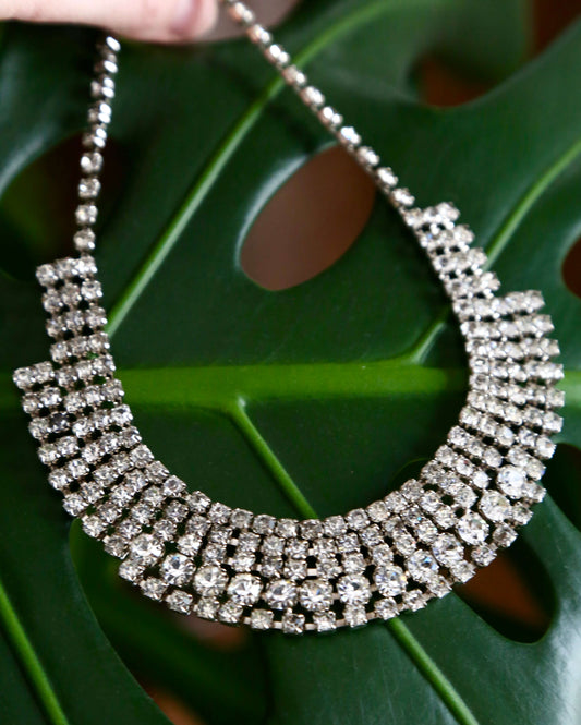 1960's Graduated Rhinestone Choker