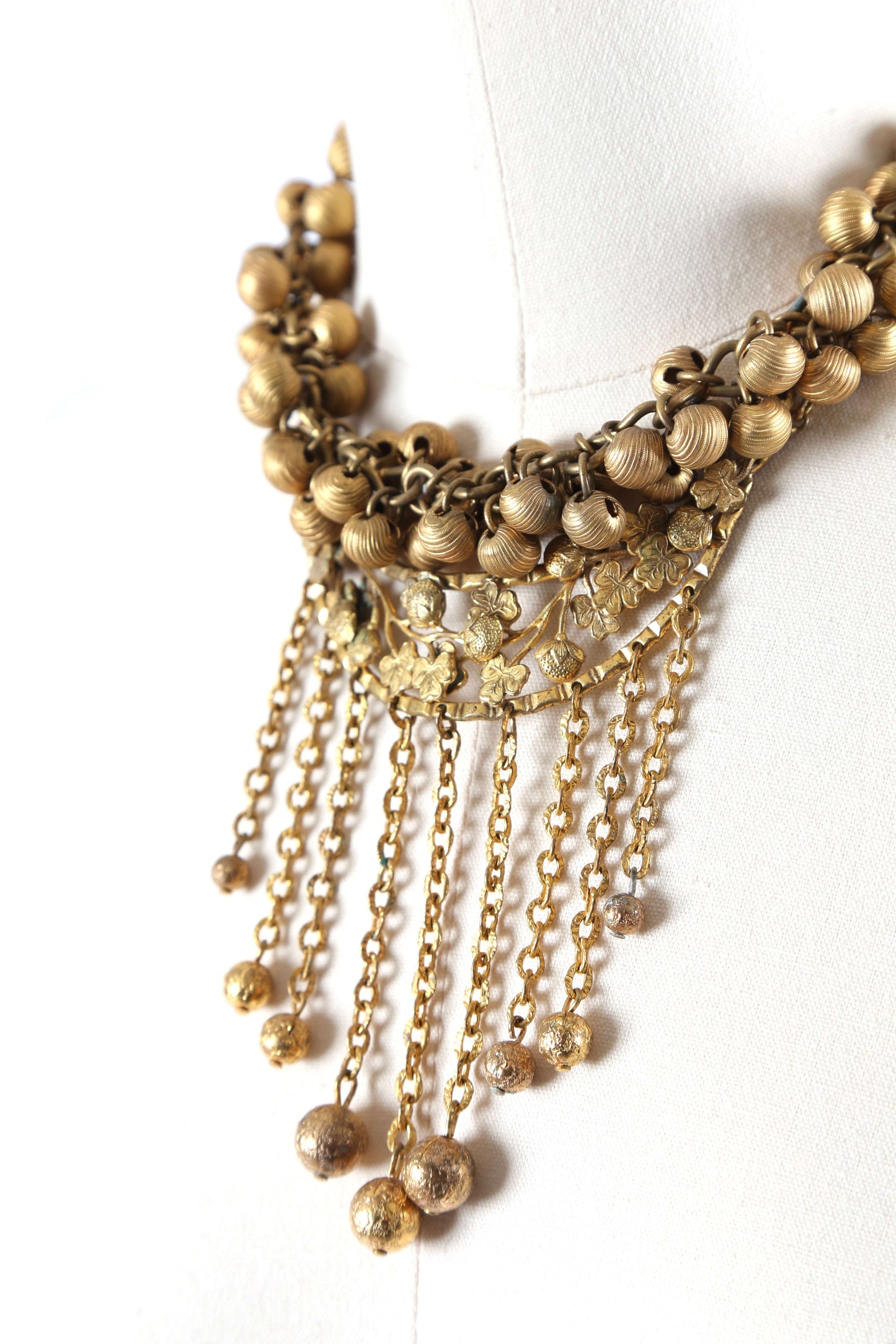 Antique brass hotsell necklace