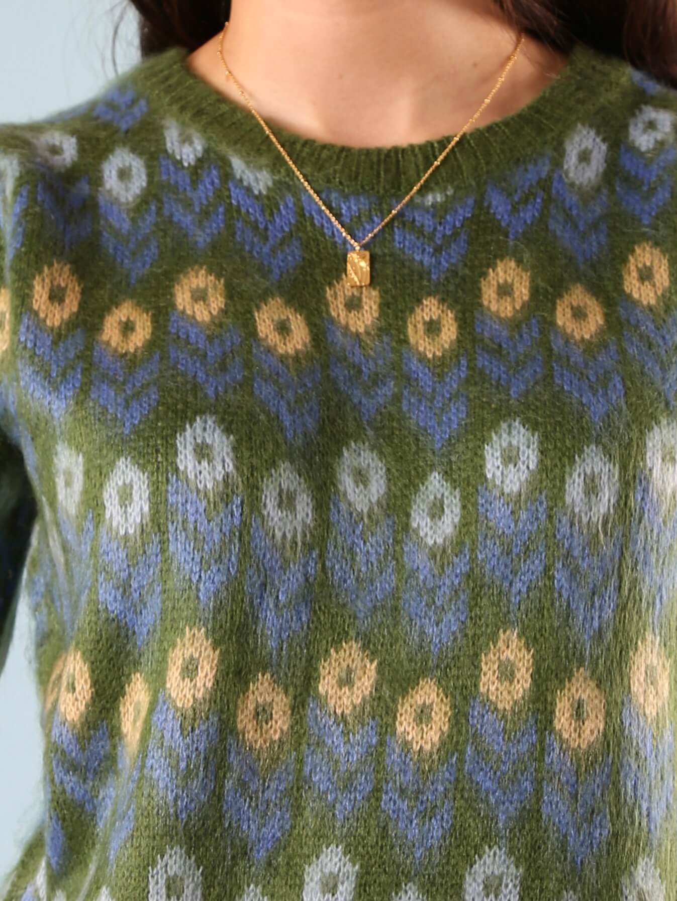 Greta Floral Puff Sleeve Sweater