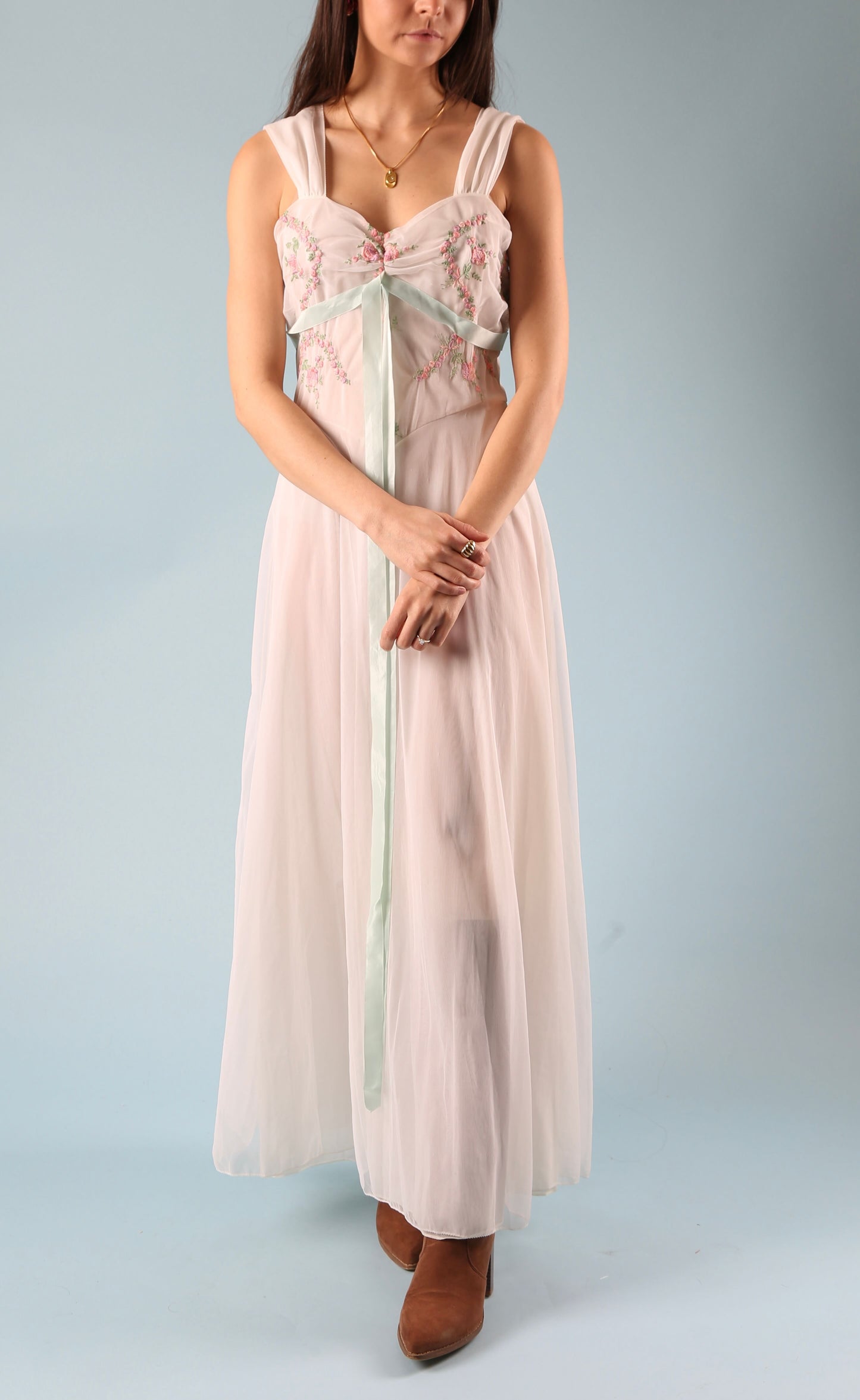 1950's Schiaparelli Embroidered Negligée – undergroundattic