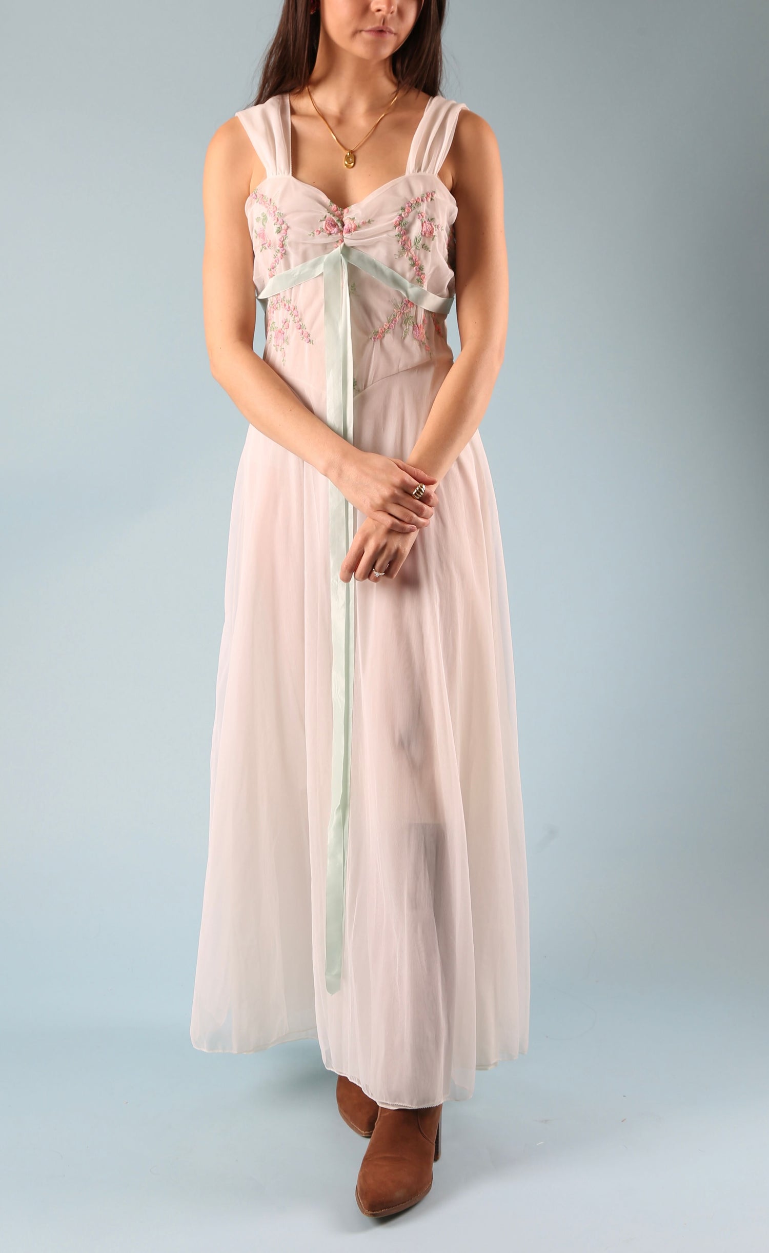 1950's Schiaparelli Embroidered Negligée – undergroundattic