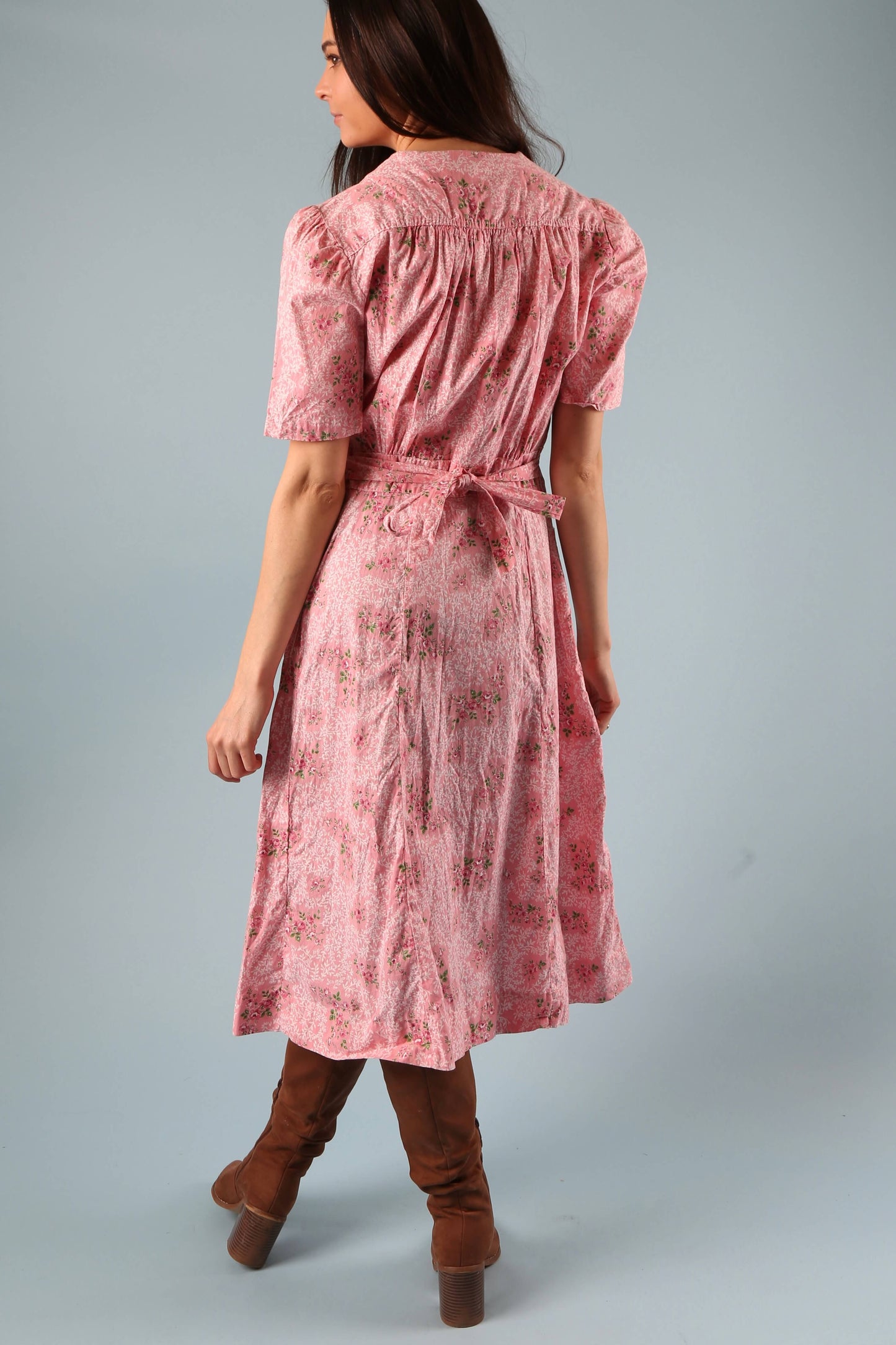 1940's Rose Cotton Day Dress