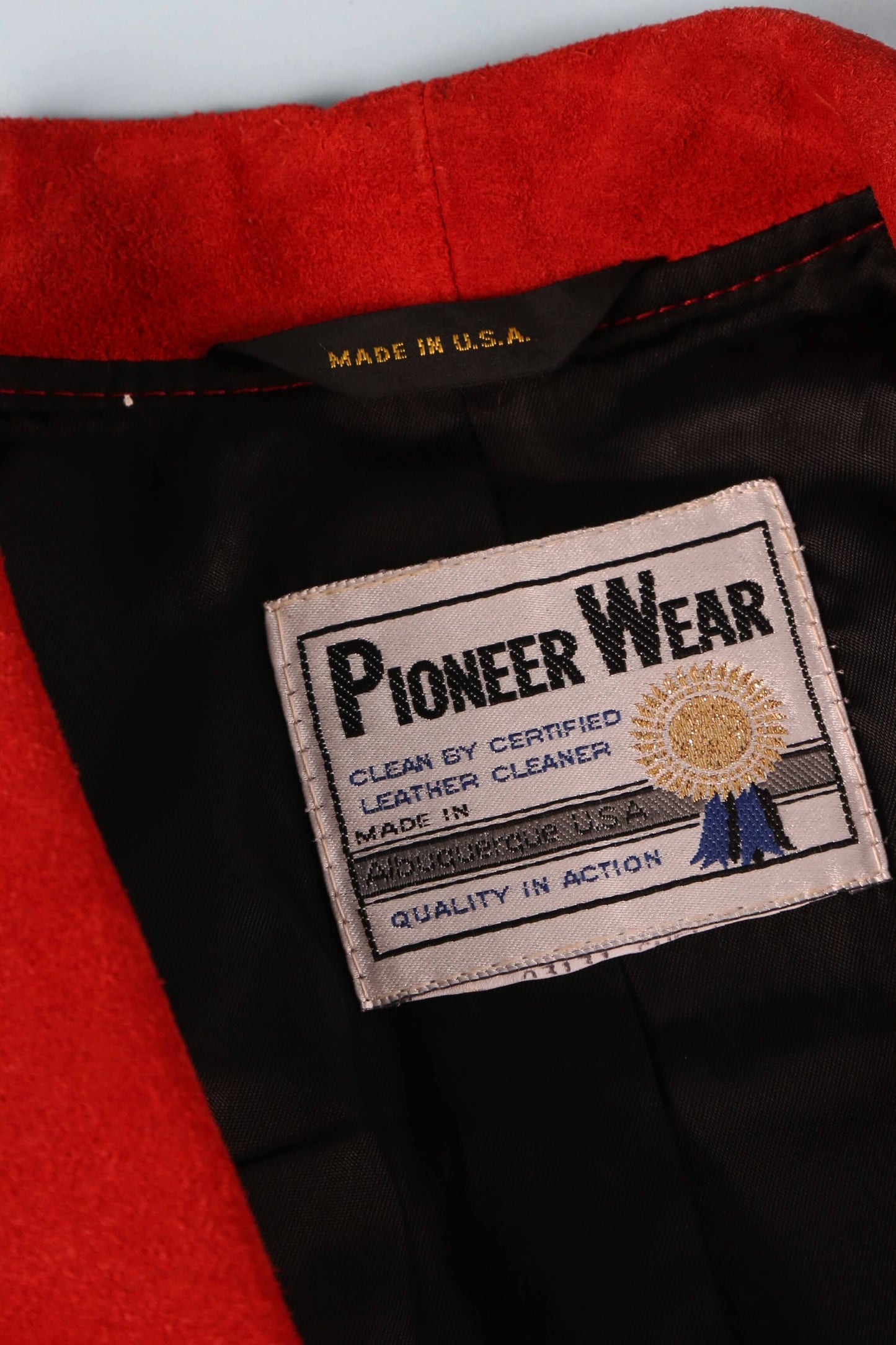 1980's Pioneer Wear Scalloped Suede Jacket