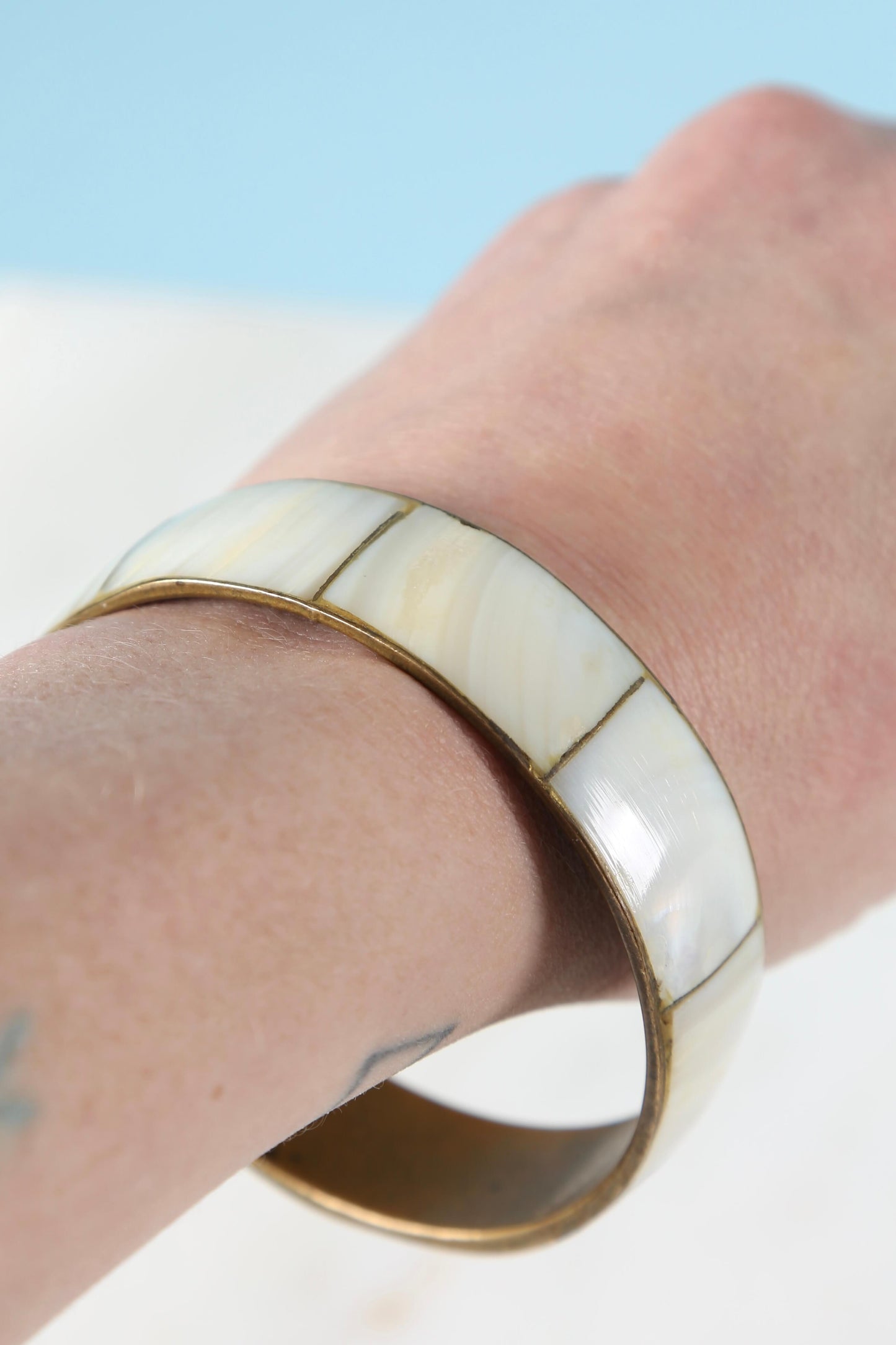 1970's Mother of Pearl Bangle