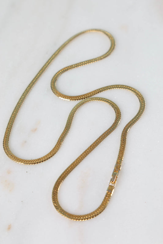 1970's Herringbone Golden Chain