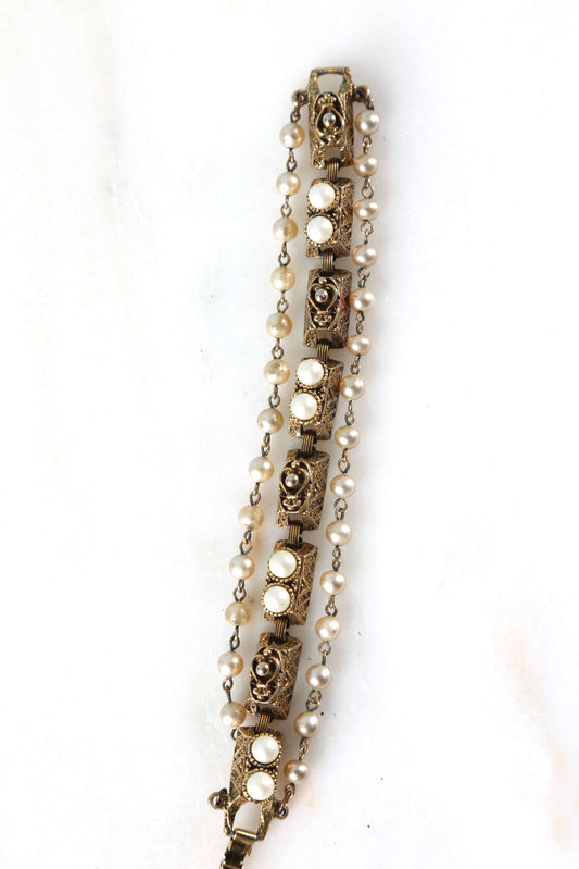 1960's Golden Bar Link Bracelet