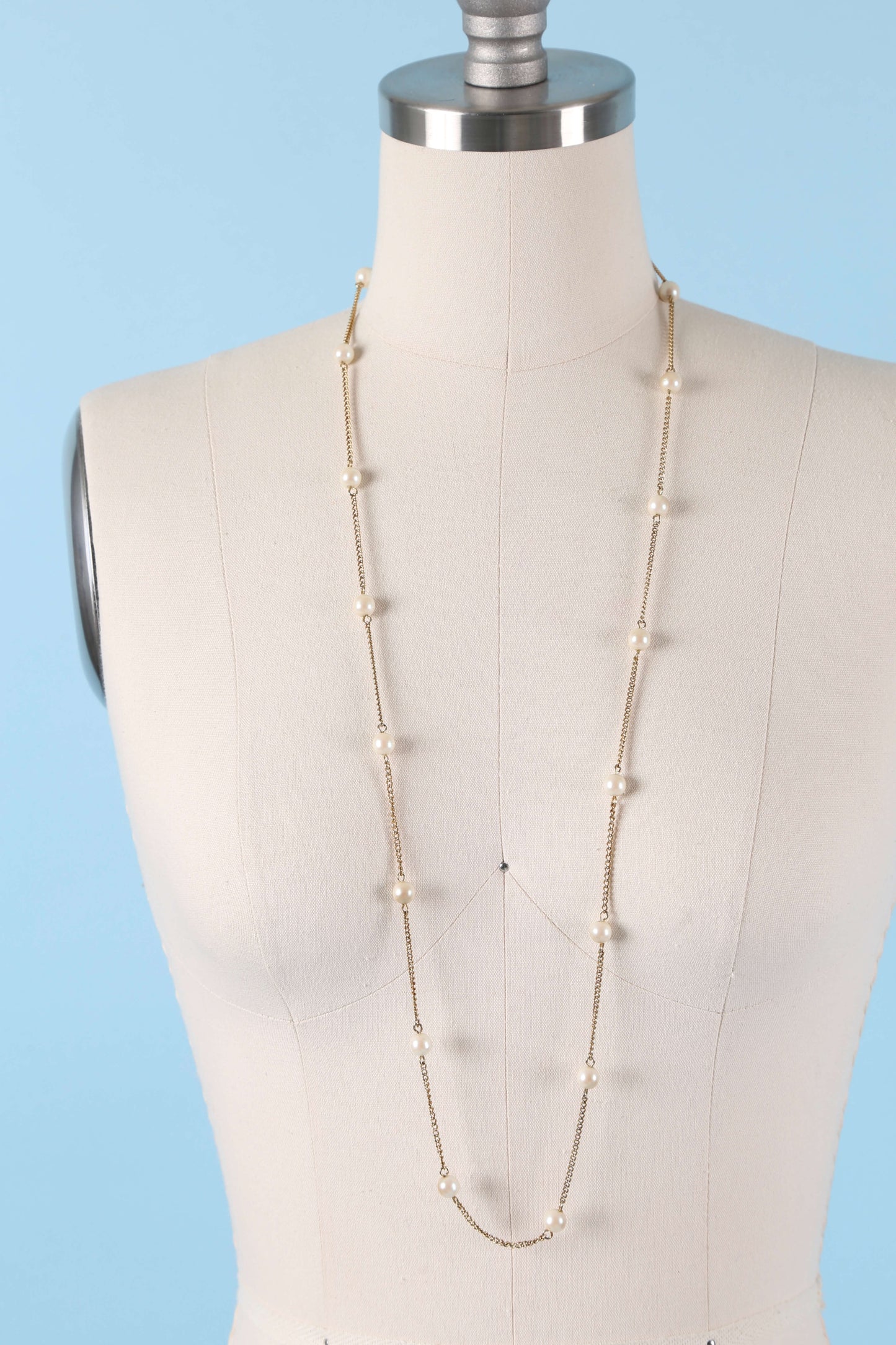 1960's Sarah Cov Dotted Pearl Necklace