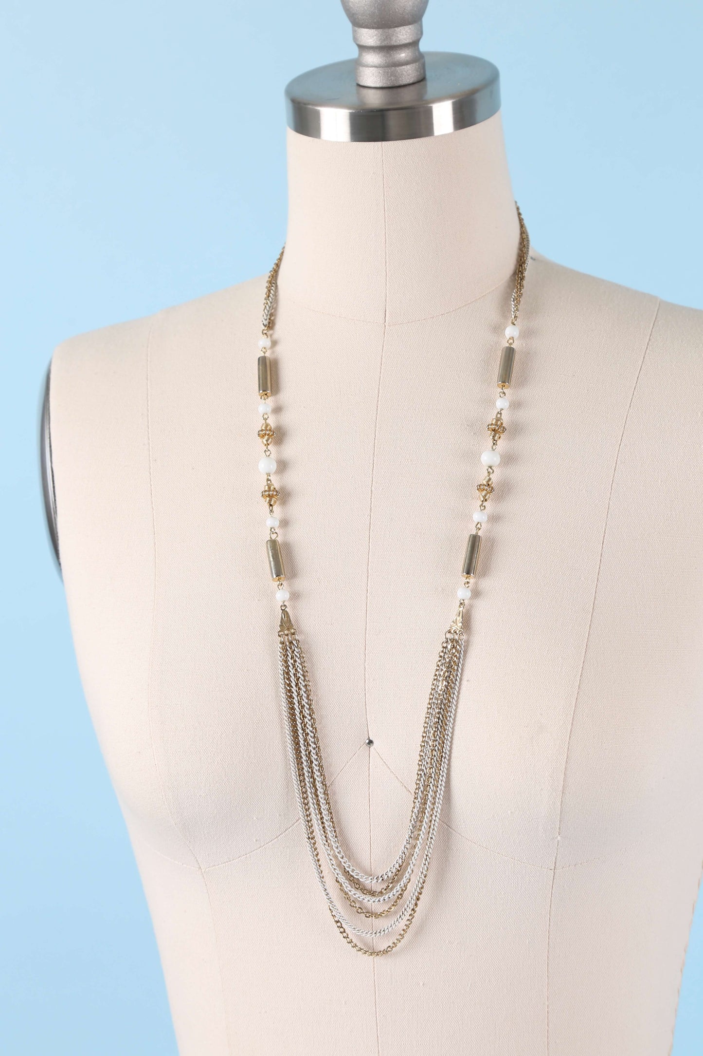 1960's Golden Sands Multi-Chain Necklace