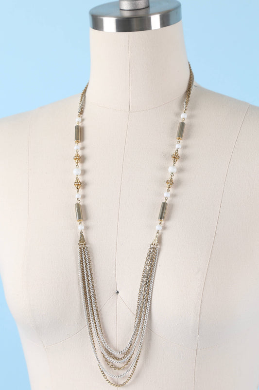 1960's Golden Sands Multi-Chain Necklace