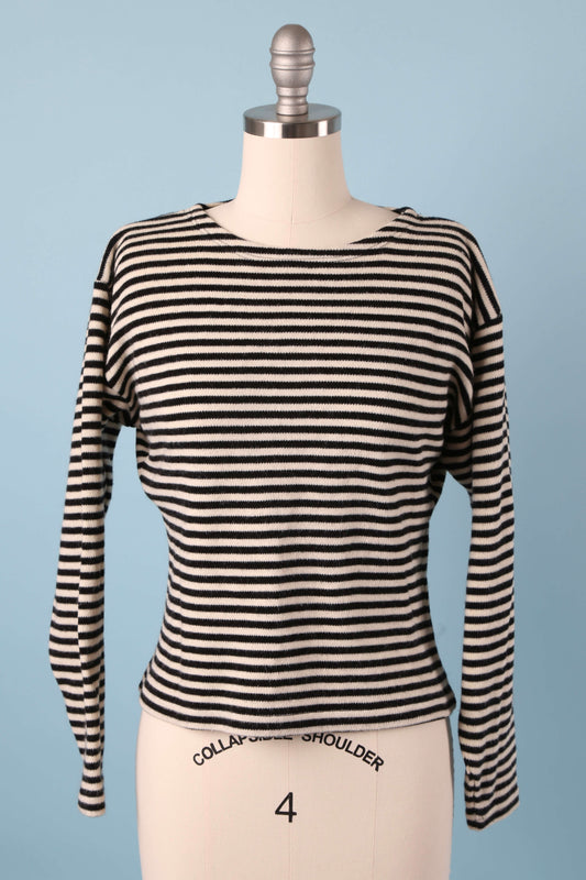1980's French Knit Stripe Top