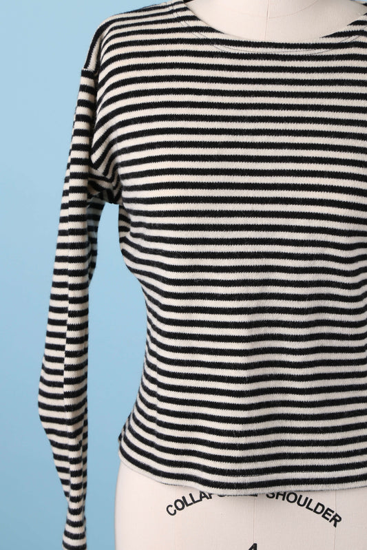 1980's French Knit Stripe Top