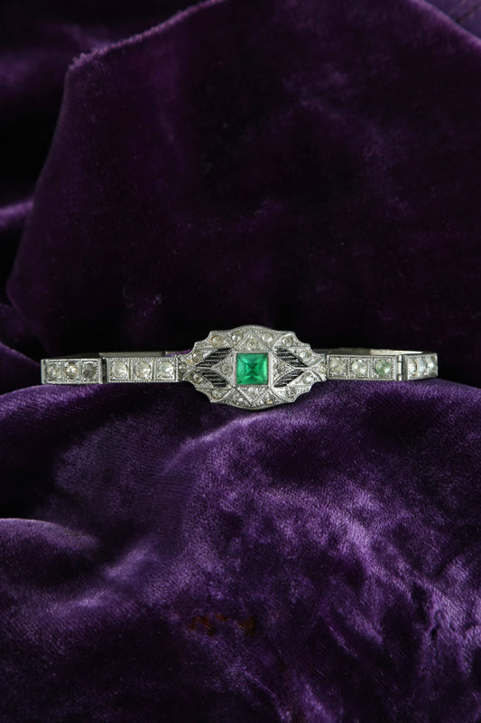 1930's Emerald City Deco Bracelet