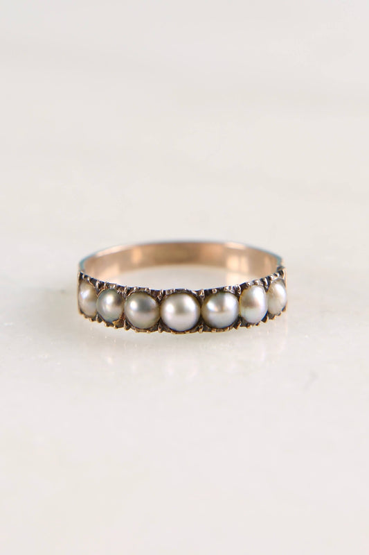 1814 Half Hoop Pearl Ring