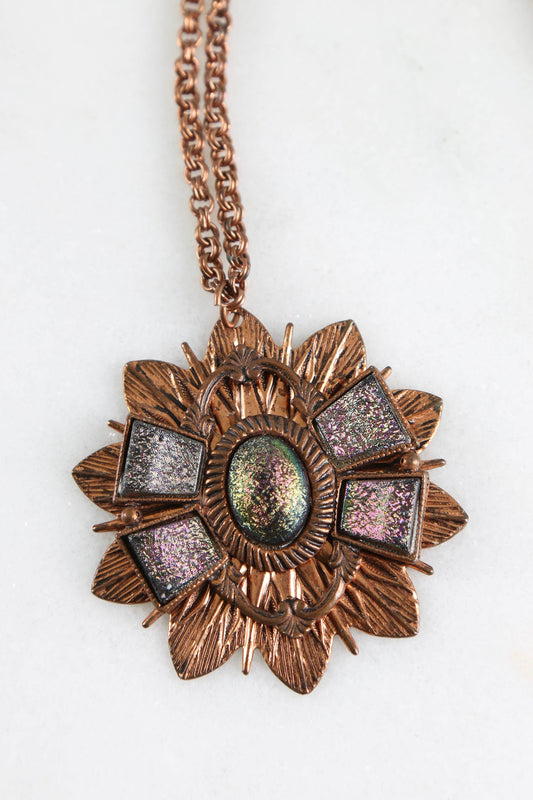 1960's Copper Starburst Pendant