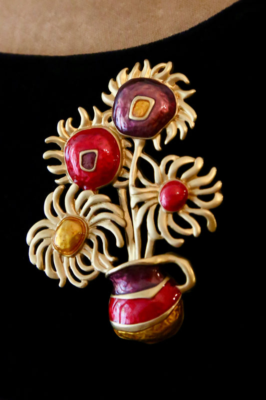 1980's Yves Saint Laurent for Avon Van Gogh Brooch