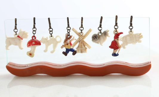 1930's Celluloid & Bakelite Drink Charm Set