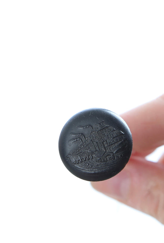 1870's Whitby Jet Jumbo Hat Pin