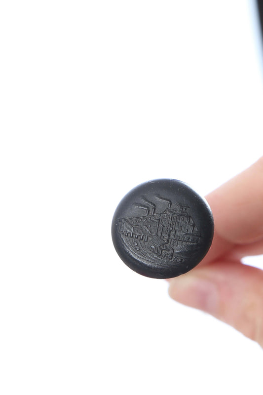 1870's Whitby Jet Jumbo Hat Pin