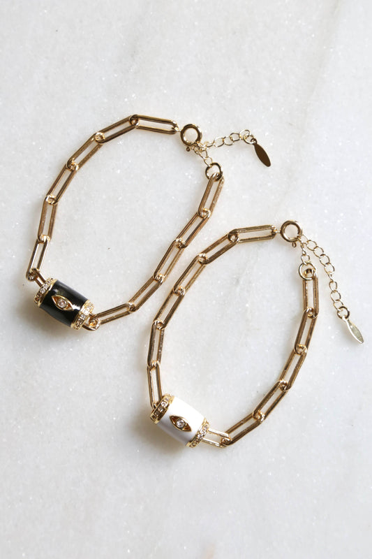 Enamel Eye Bracelet