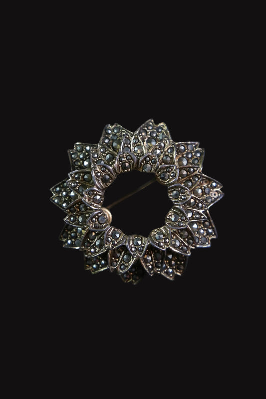 1940's Vogue Marcasite Brooch