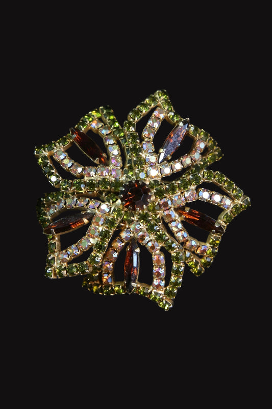1960's Fall Aurora Flower Brooch