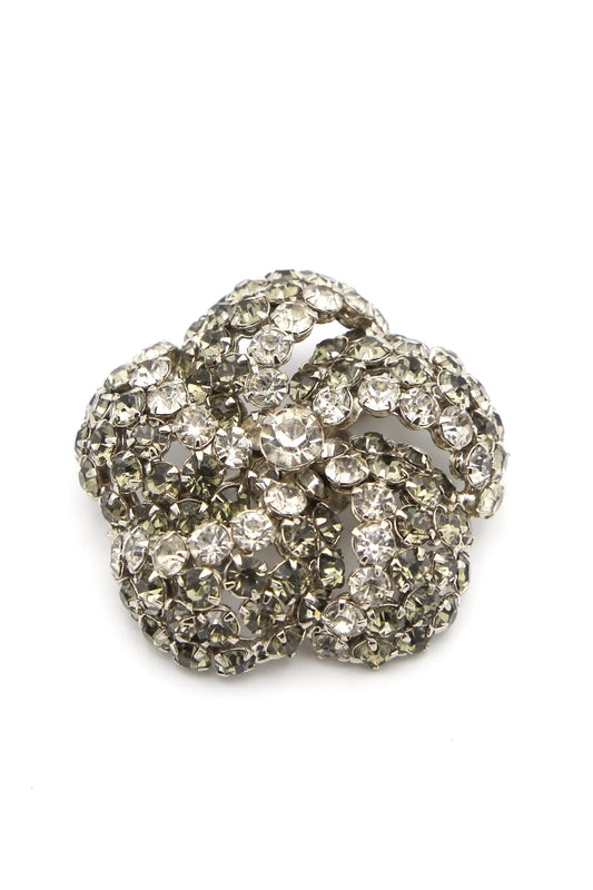 1950's Warner Grey Rhinestone Brooch