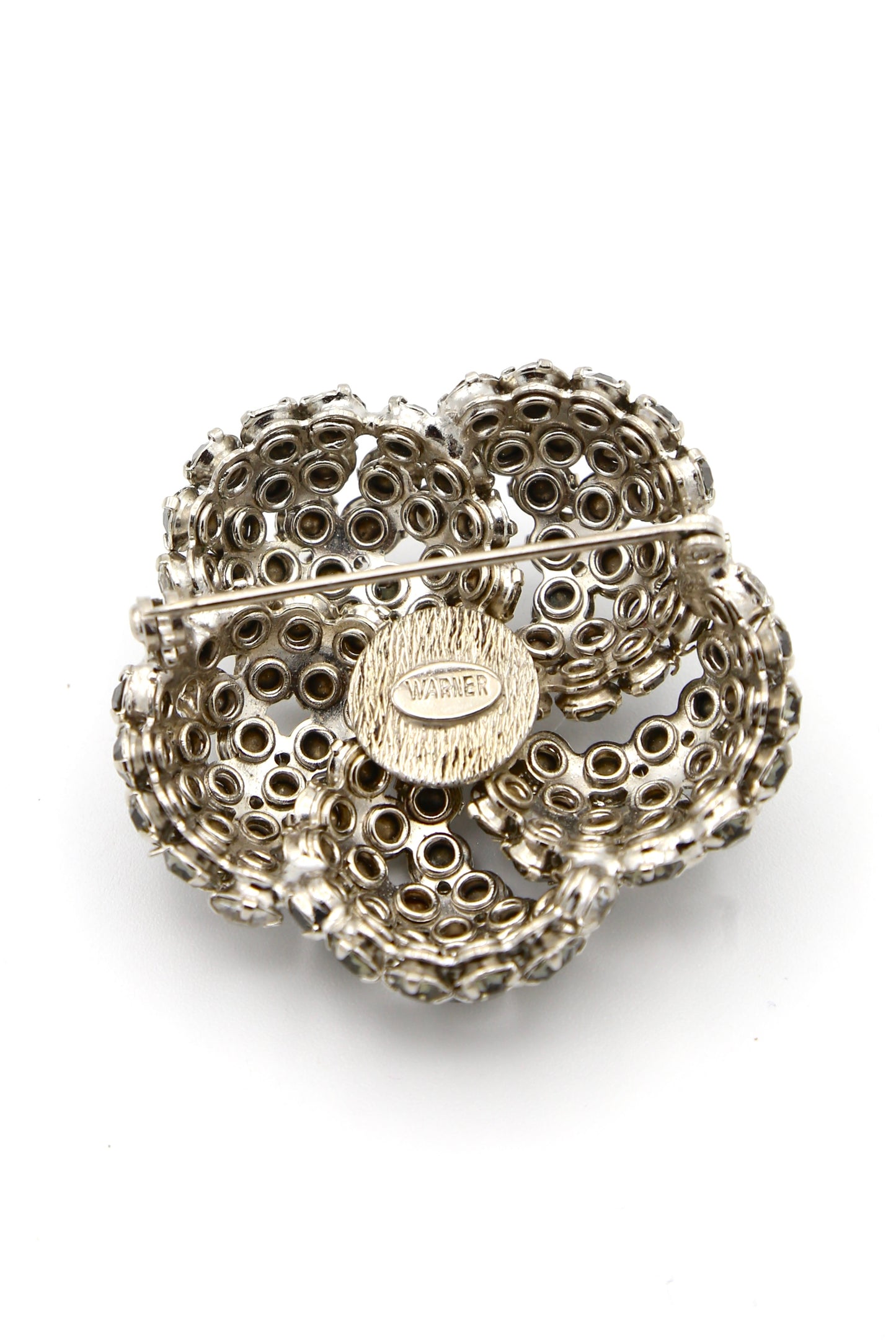 1950's Warner Grey Rhinestone Brooch