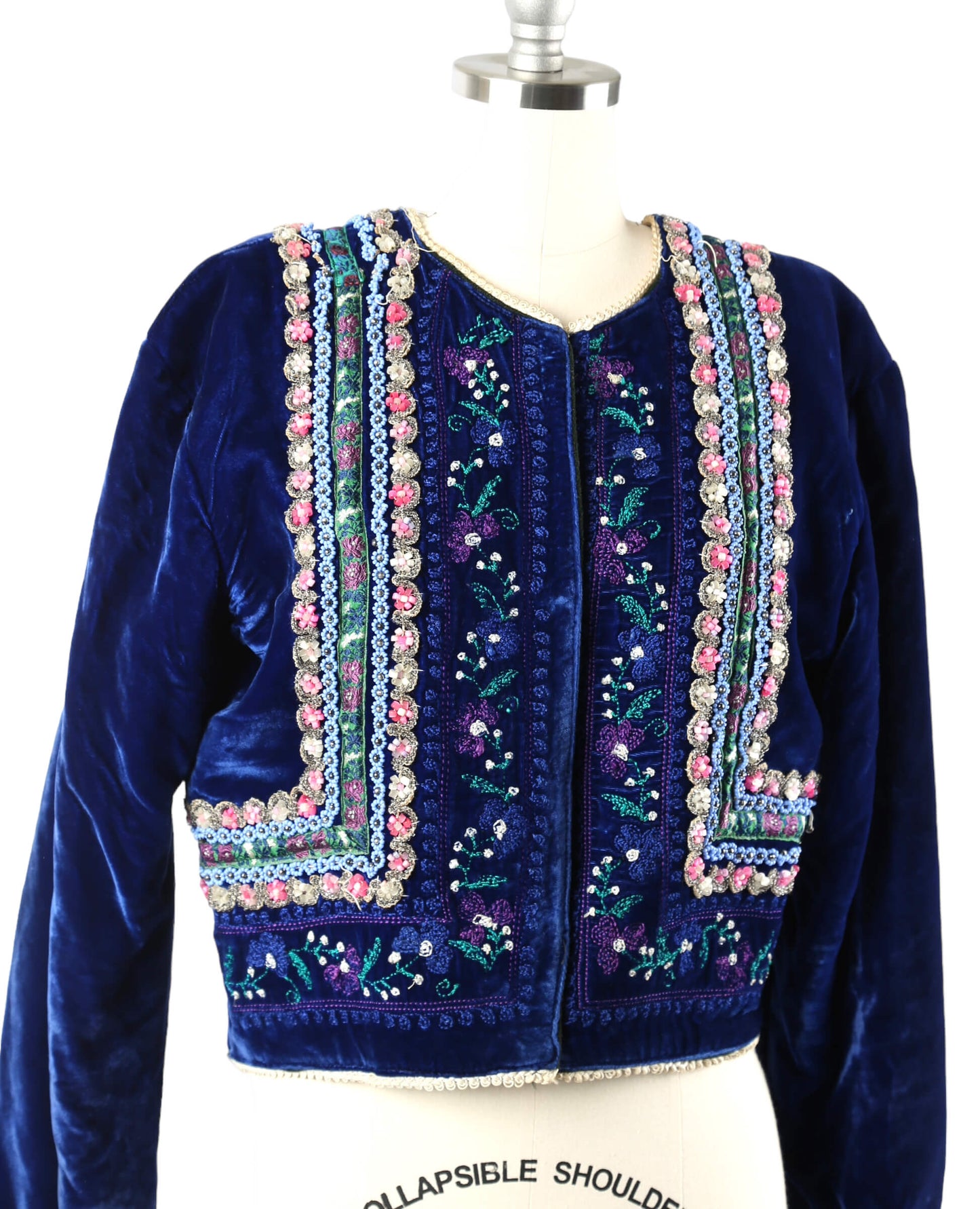 1982 Hungarian Beaded Velvet Jacket