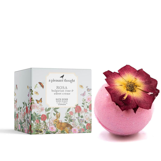 Rosa Bulgarian Rose & Sweet Crème Bath Bomb
