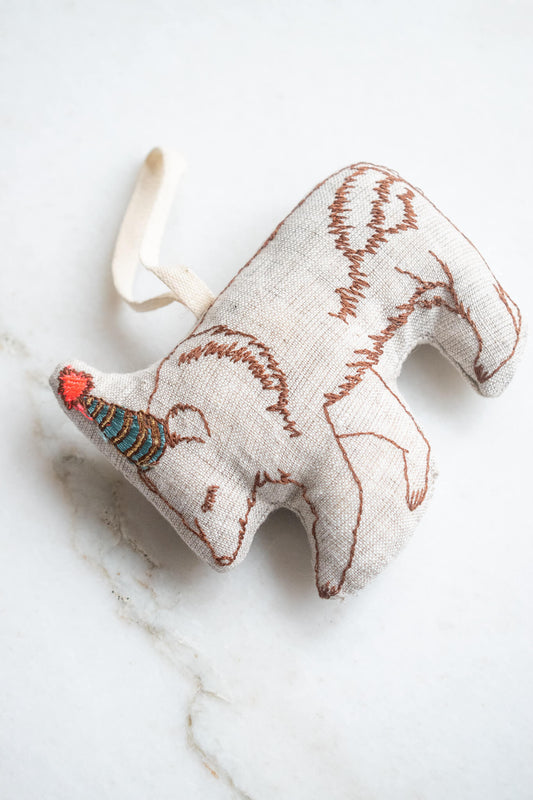 Party Bear Lavender & Cotton Ornament