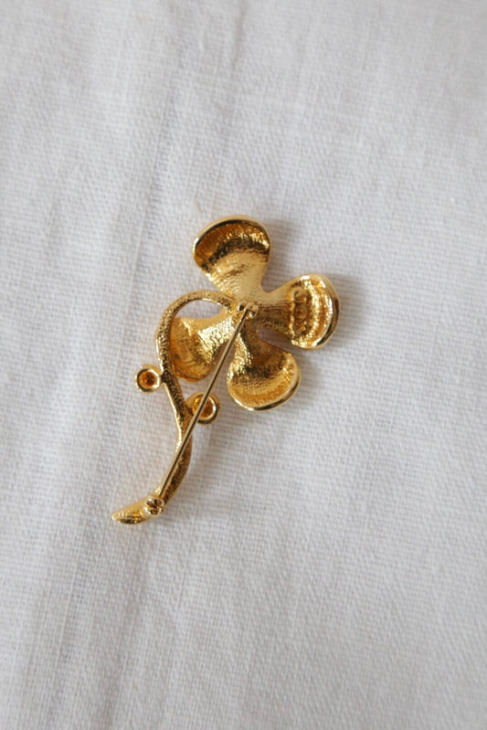 1990's JBK Four Leaf Clover Brooch