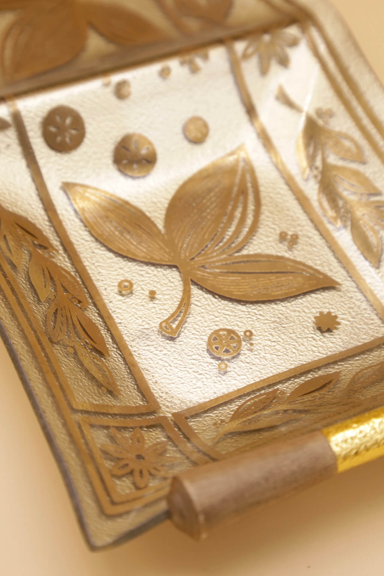 1960's Golden Leaf Tray