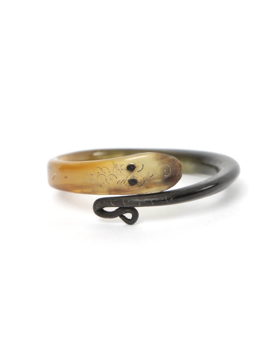 1920's French Carved Horn Snake Bracelet