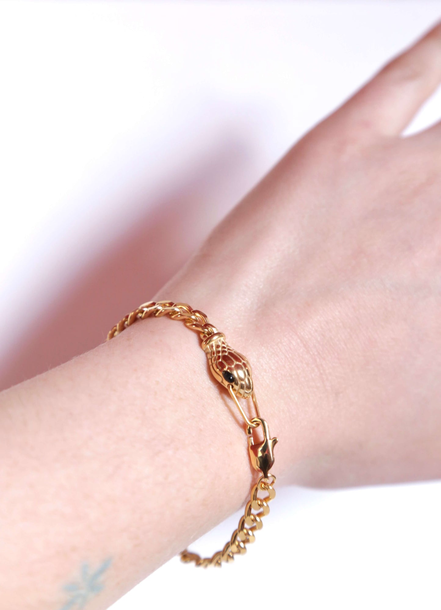 Golden Snake Link Bracelet